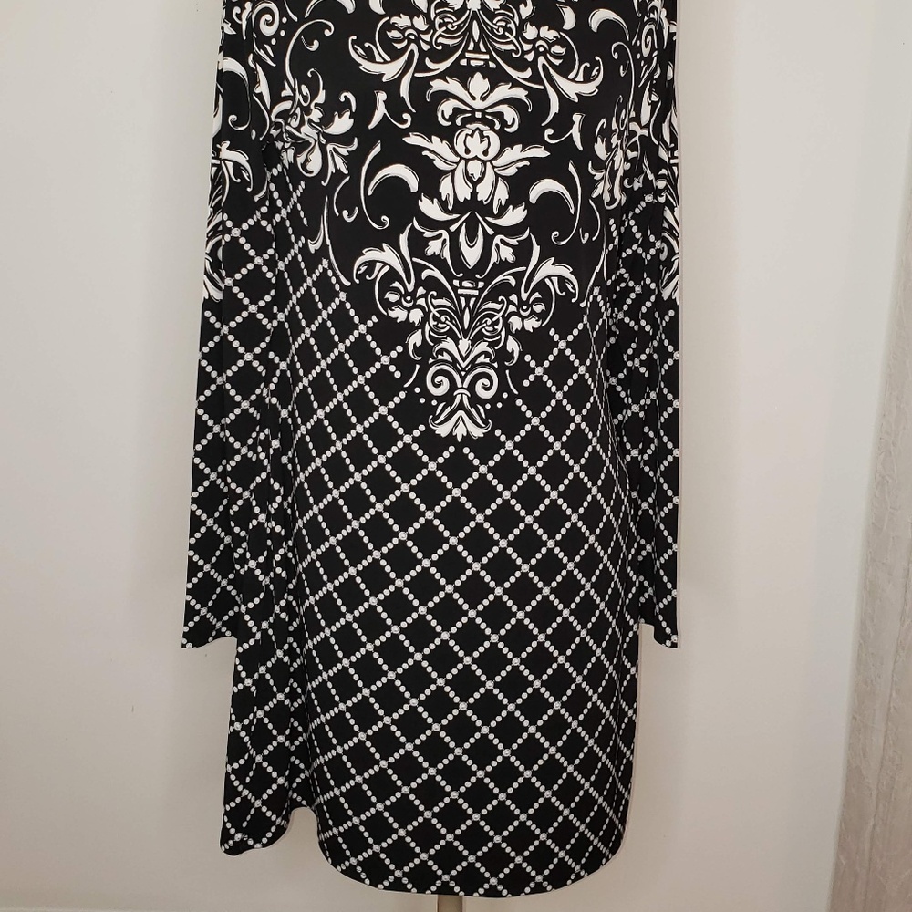 White House Black Market Damask Dress Size M - Picture 2 of 4